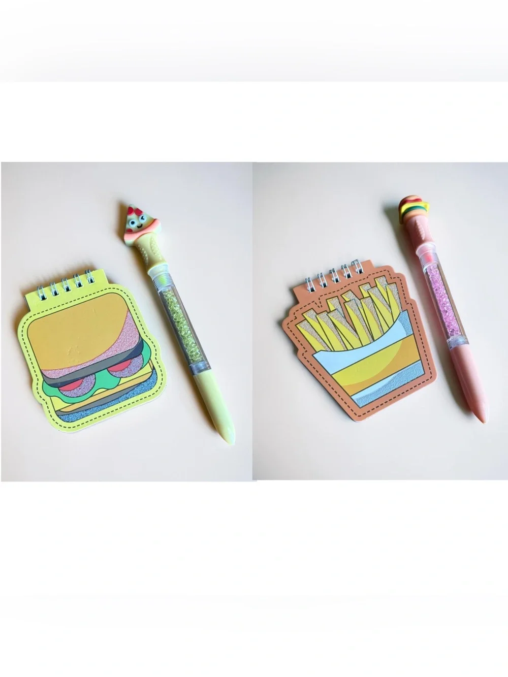 Cheeseburger and Fries Mini Notepad Sets